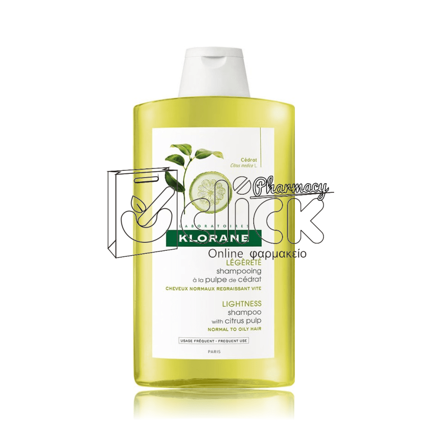 KLORANE SHAMPOO CEDRAT με Κίτρο για Κανονικά προς Λιπαρά Μαλλιά 400ml