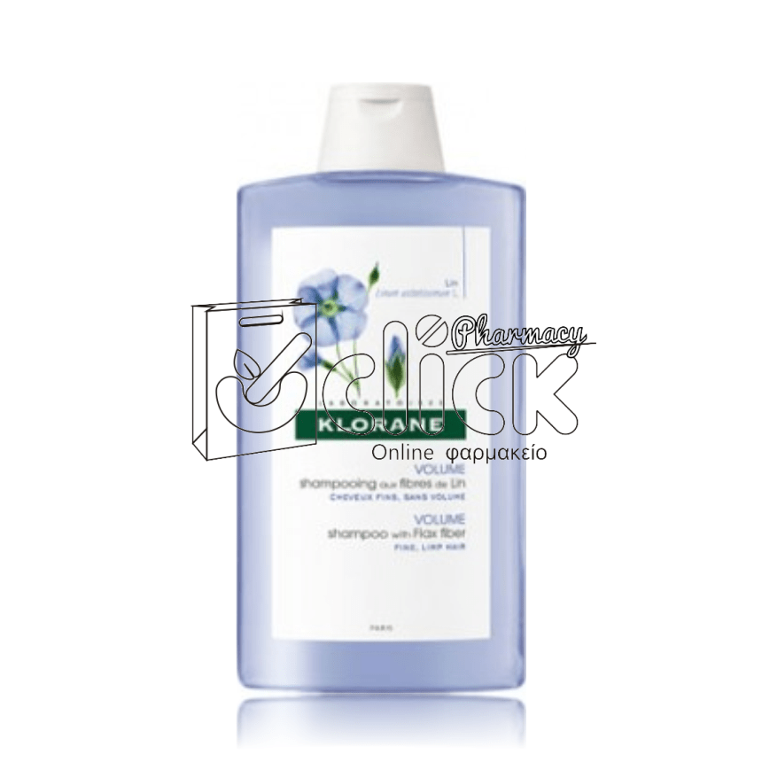 KLORANE SHAMPOO LINUM με Λινάρι για Όγκο σε Λεπτά Μαλλιά 400ml