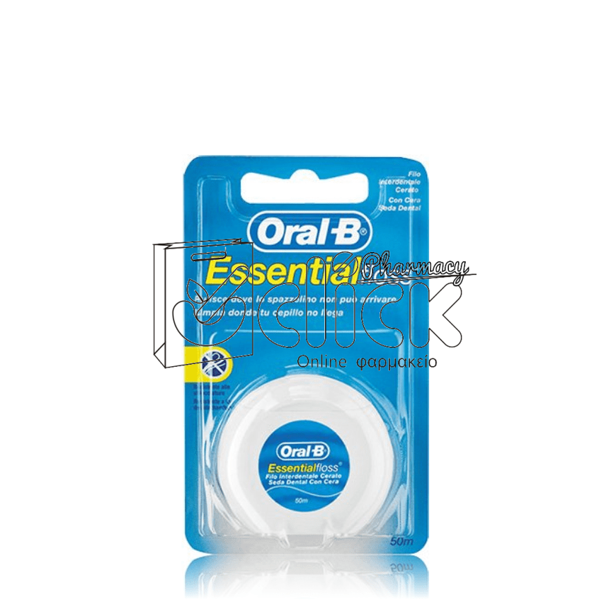 ORAL-B Essential Floss Κηρωμένο οδοντικό νήμα 50m