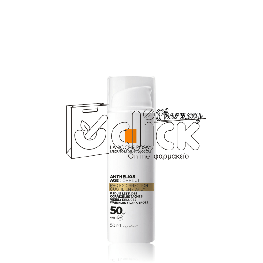 LA ROCHE-POSAY Anthelios Age Correct Photocorrection Daily Light Cream Αντηλιακή Αντιγηραντική Κρέμα Προσώπου SPF50 50ml LA ROCHE-POSAY Anthelios Age Correct Photocorrection Daily Light Cream Αντηλιακή Αντιγηραντική Κρέμα Προσώπου SPF50 50ml