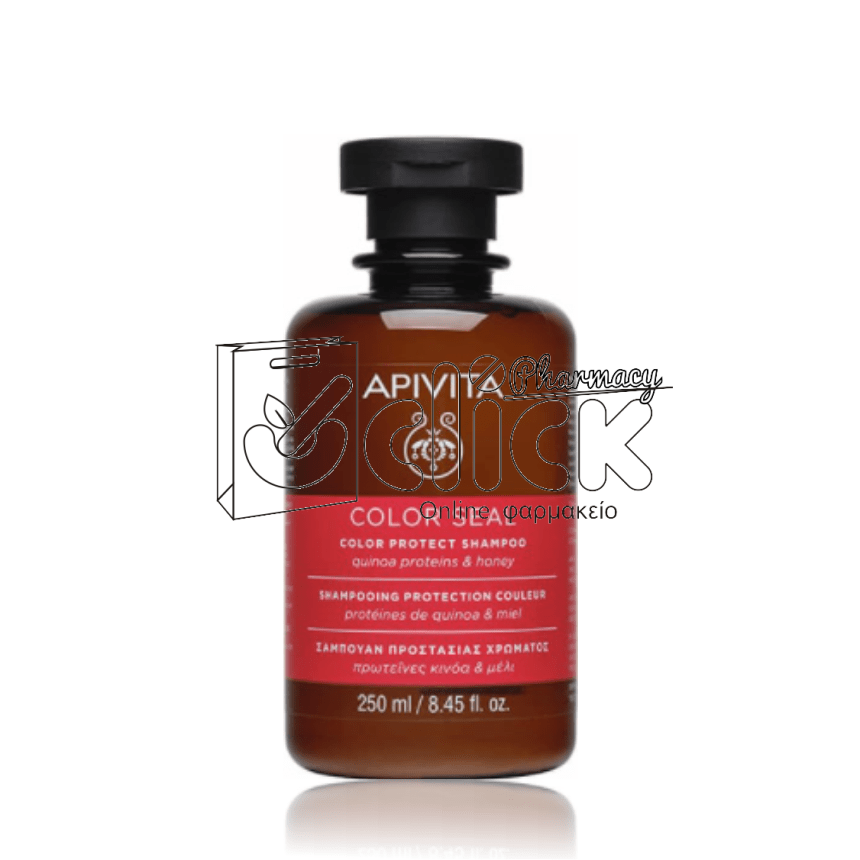 APIVITA Σαμπουάν Προστασίας Χρώματος Color Seal με Πρωτεΐνες Κινόα & Μέλι για Βαμμένα Μαλλιά 250ml