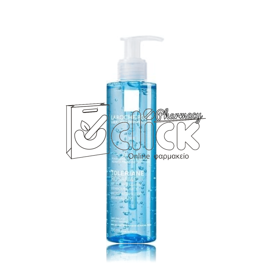 LA ROCHE-POSAY Toleriane Rosaliac Make Up Remover Micellar Water Gel Απαλό Ντεμακιγιάζ σε Μορφή Gel για το Βαθύ Καθαρισμό της Επιδερμίδας 195ml
