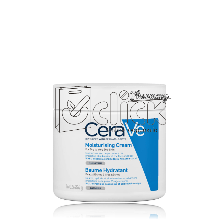 CERAVE Moisturising Cream Ενυδατική Κρέμα Προσώπου & Σώματος 454gr