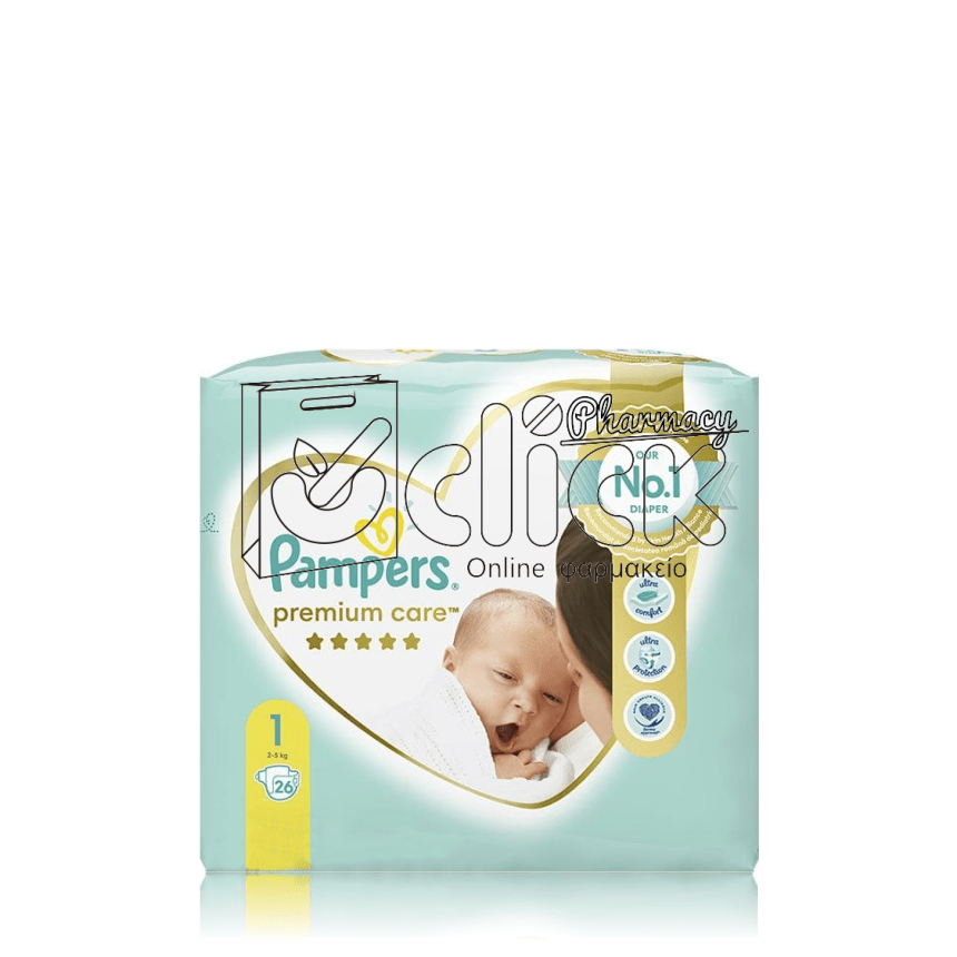 PAMPERS Premium Care 1 (2-5 kg) X26