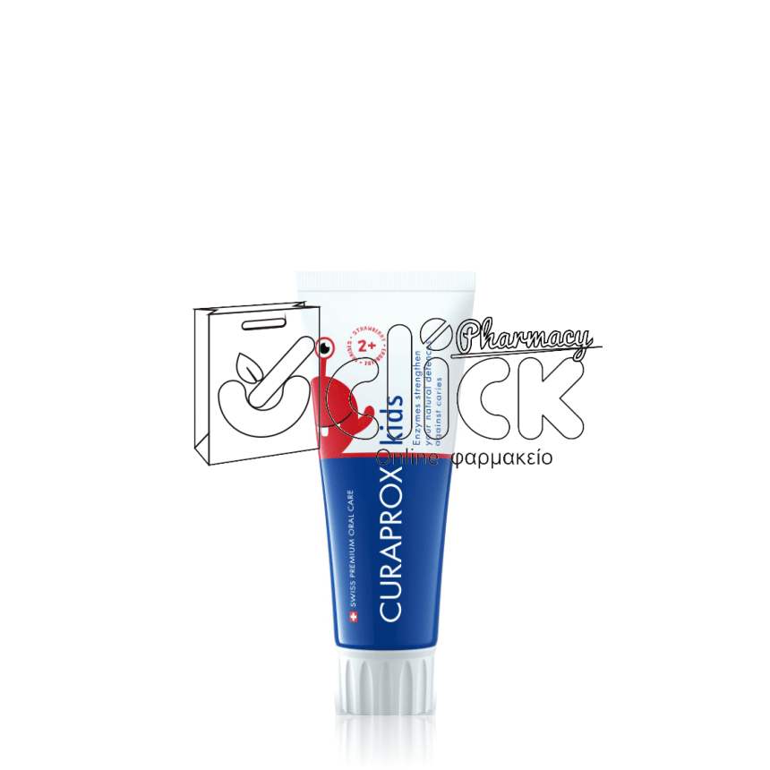 CURAPROX KIDS 2+ 950ppm Παιδική Οδοντόκρεμα με Φθόριο 60ml