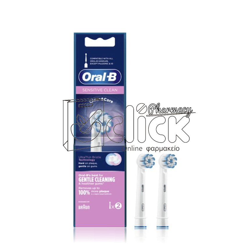 ORAL-B Ανταλλακτικές Κεφαλές για Ηλεκτρική Οδοντόβουρτσα Sensitive Clean 2τμχ
