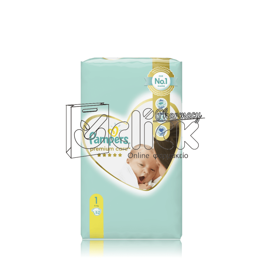 PAMPERS PREMIUM CARE 1 (2-5 kg) X52