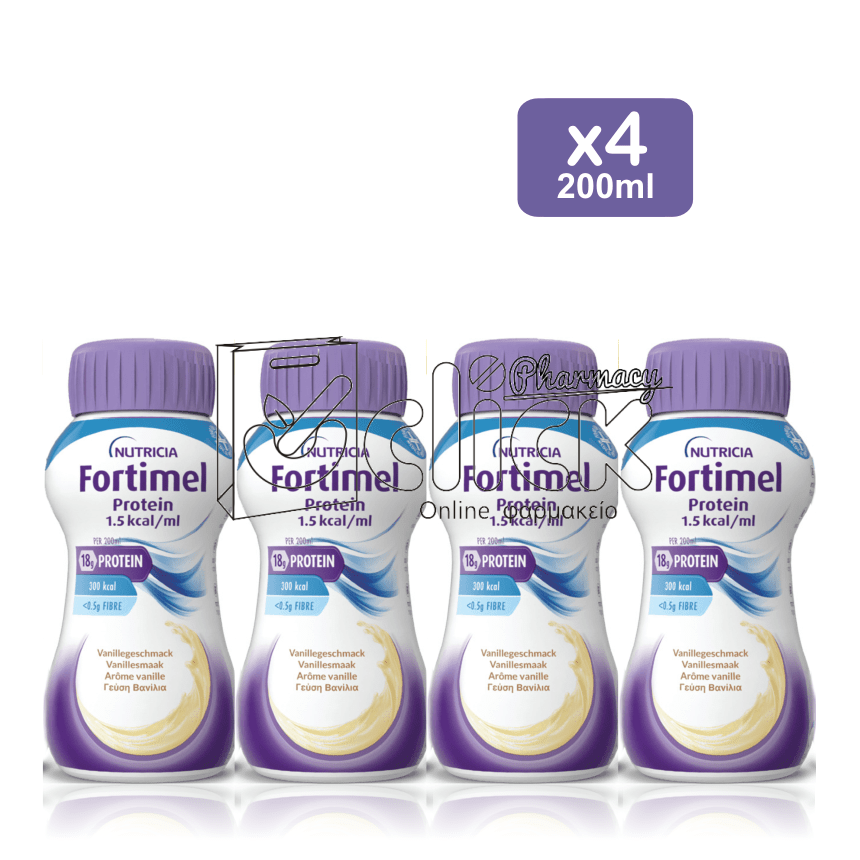 NUTRICIA Fortimel Protein 1.5 kcal 4x200ml - Βανίλια