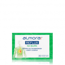 ALMORA PLUS Reflux No Burn για την Οξύτητα & την Παλινδρόμηση, 30 μασώμενα δισκία