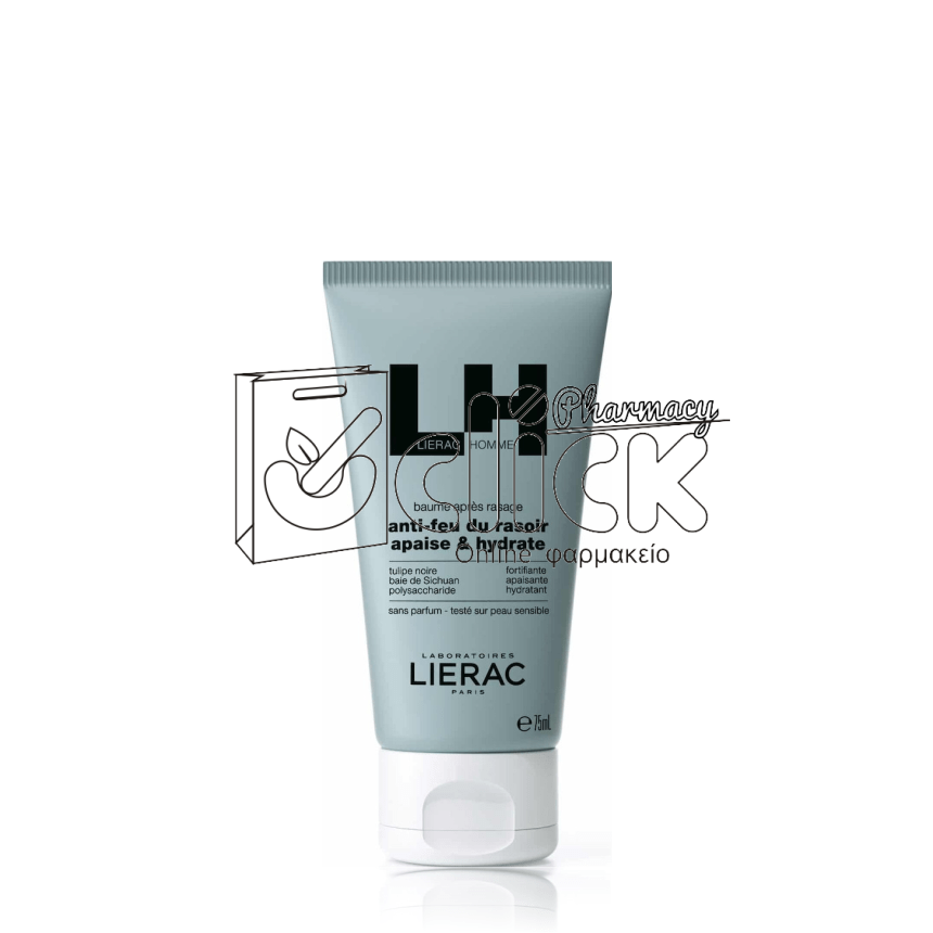 LIERAC Homme Apaise & Hydrate After Shave Balm για Μετά το Ξύρισμα 75ml