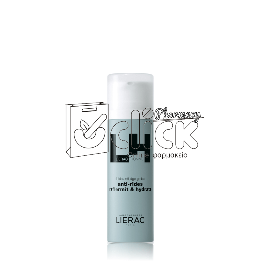 LIERAC Homme Anti-Rides Raffermit & Hydrate Global Ανδρική Λεπτόρρευστη Κρέμα με Ολοκληρωμένη Αντιγηραντική Δράση 50ml