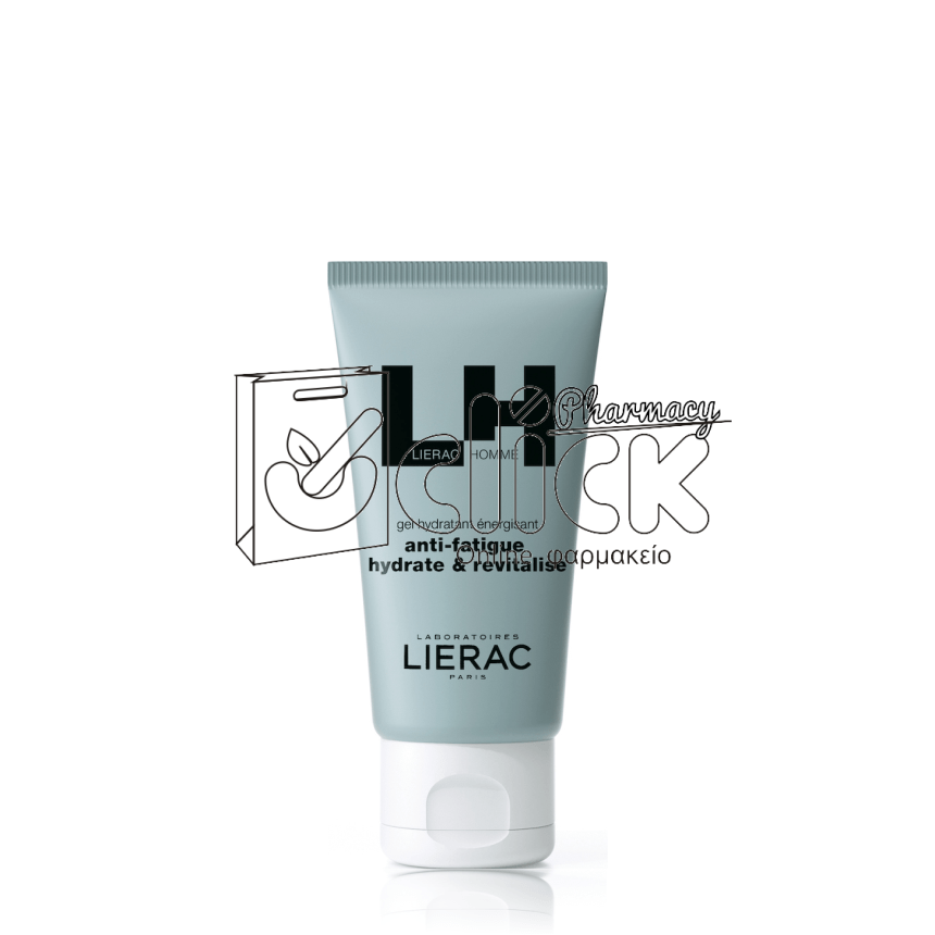 LIERAC Homme Gel Anti-Fatigue Hydrate & Revitalise Ανδρικό Ενυδατικό Τζελ Κατά της Κούρασης Για Τόνωση, Ενυδάτωση & Αναζωογόνηση 50ml