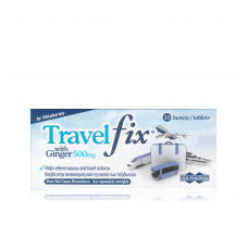 Travelfix with Ginger 500mg Συμπλήρωμα διατροφής για τη ναυτία των ταξιδιωτών x10 δισκία