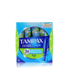 TAMPAX Pearl Compak Super με Απλικατέρ για Προστασία & Διακριτικότητα 16τεμ