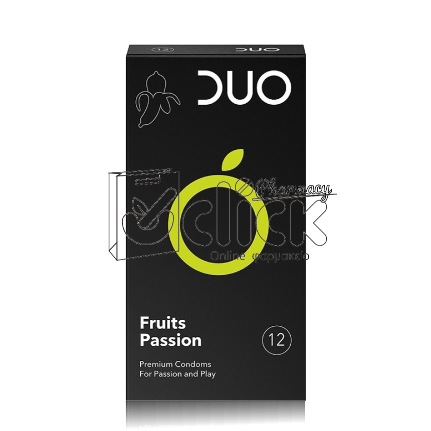 DUO Fruits Passion Προφυλακτικά με Γεύσεις 12τμχ