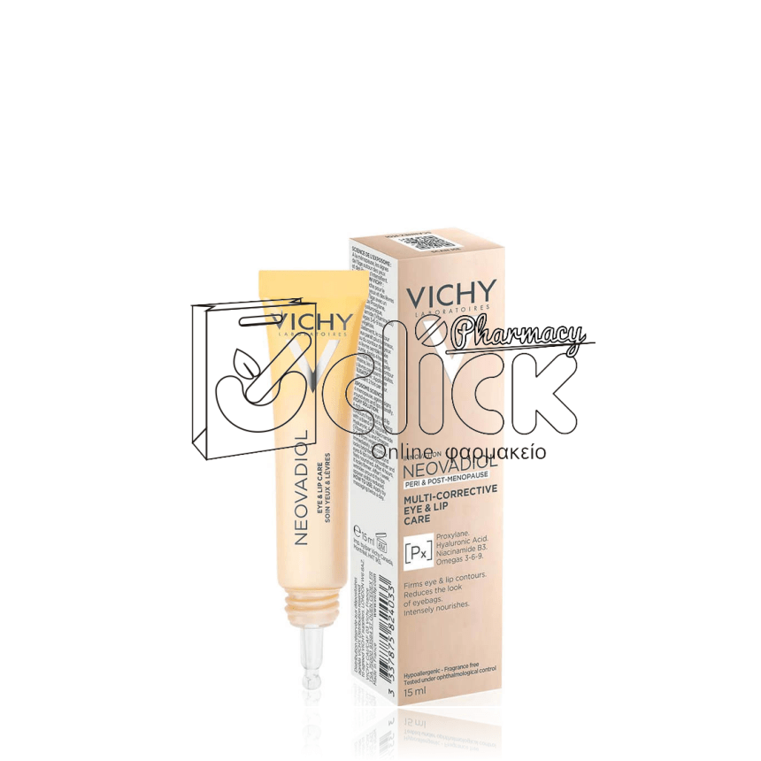 VICHY Neovadiol Meno Eye & Lip Cream Κρέμα Για Μάτια & Χείλη 15ml