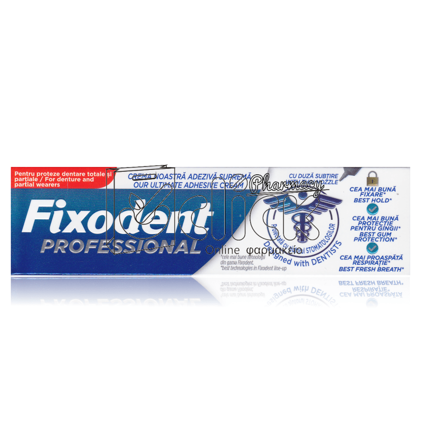 FIXODENT Professional Στερεωτική Κρέμα για Tεχνητές Oδοντοστοιχίες 40gr