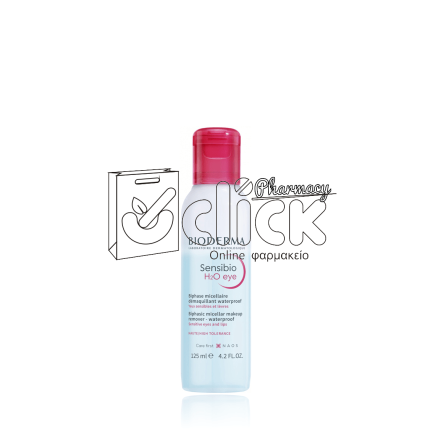 BIODERMA Sensibio H2O Eye Biphase Micellaire Διφασικό Νερό Καθαρισμού για Μάτια και Χείλη 125ml